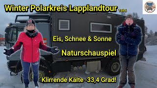 Winter Polarkreistour Lappland Teil 6 54 Overlander Expeditionsmobil Vanlife Camping Wohnmobil [upl. by Alakcim945]