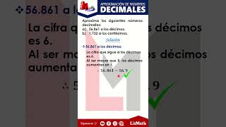 Aproximación de números decimales a los décimos y centésimos [upl. by Moreland]