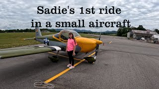 Sadies 1st ride in an Experimental Aircraft [upl. by Forsyth]