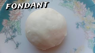 Homemade fondant  Only 4 ingredients  Easy fondant recipe without marshmallows Fondant recipe [upl. by Celisse]