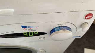 Hoover Quattro Easy Logic 1300 AE 130 Cotton 90 Super Rinse [upl. by Ennahs]