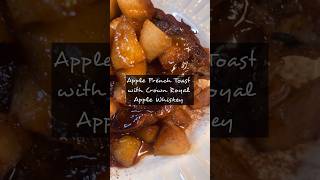 Apple French Toast with Crown Royal Apple Whiskey breakfast recipe cooking plussizechi [upl. by Idrahs]