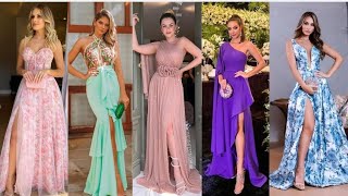 Coleccion de vestidos de fiesta gala y eventos especiales moda 20242025 [upl. by Anirual]