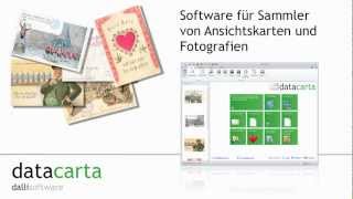 datacarta  Software für Sammler von Postkarten und historischen Fotografien [upl. by Mars814]