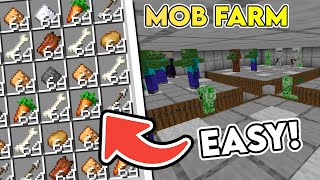 Simple Minecraft 120 Mob Farm Tutorial  Efficient Easy and High Yield 🔥 [upl. by Violette679]