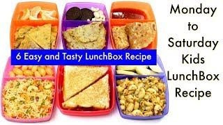 ६ दिन बनाए ६ तरीके के टिफ़िन बच्चो के लिए  6 Lunch Box Recipes for Kids  KabitasKitchen [upl. by Aeslehc]