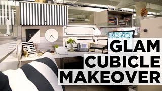 Hollywood Glam Cubicle Makeover  HGTV [upl. by Idnal]