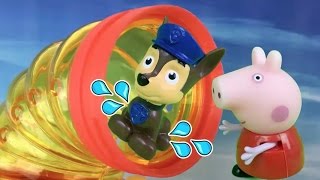 Patrulla canina español y Peppa pig NUEVO PARQUE ACUÁTICO DE PLAYMOBILcapitulo completo 93 [upl. by Asihtal]