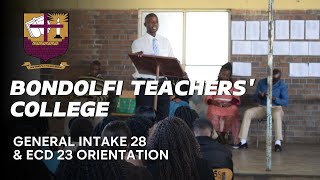 Bondolfi Teachers College Intake 28 General amp ECD 23 Orientation [upl. by Nylinej588]