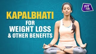 Kapalbhati Pranayama for Weight Loss  Fit Tak [upl. by Laural]