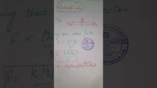 coulombs law  coulombs law in vector form  coulombs law explained  pstet science  physics [upl. by Dorey]