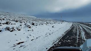 Day 122  Wet and snowy day around the Sutherland and Calvinia in South Africa [upl. by Julide559]