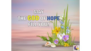 May the GOD of HOPE fill you l Romans 1513 l ONE minute video l Memorizing Scriptures [upl. by Lerak]