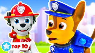 TOP10 2023 des aventures de la Pat Patrouille 🐶Vidéos avec jouets pour enfants [upl. by Donelle]