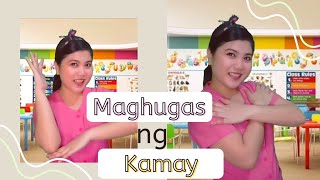 Maghugas ng Kamay by Teacher Cleo amp Kids Action by Teacher Ana [upl. by Anegroeg]