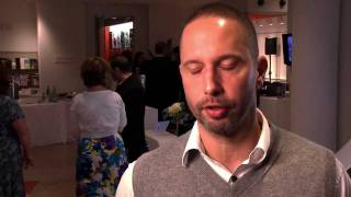 Interview with designer Alexis Bittar at Lucites 75th Anniversary Celebration 1 of 2 [upl. by Eynobe688]