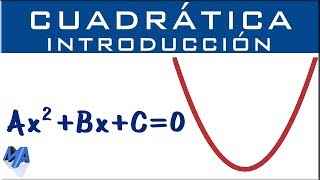 Ecuación cuadrática  Introducción [upl. by Weyermann]