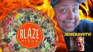 BLAZE PIZZA® quotVeg Outquot Pizza Review with JKMCraveTV [upl. by Hesoj]