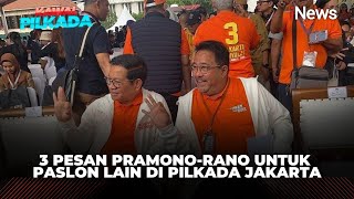 Bakal All Out Menangkan Pilkada Pramono Ungkap 3 Pesan Ini di Deklarasi Kampanye Damai [upl. by Almira]