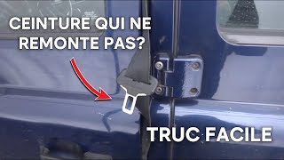 Votre ceinture de sécurité est bloquée  TRUC FACILE [upl. by Auqenat]