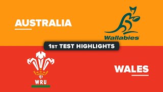 HIGHLIGHTS  AUSTRALIA v WALES  July Internationals 2024  First Test [upl. by Ykcaj]