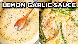 Creamy Lemon Garlic Sauce for Chicken and Pasta [upl. by Nnyleahs878]