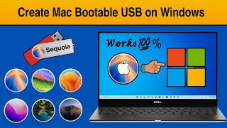 How to Create Mac macOS Bootable USB Drive on Windows PC  🤯 🤯 2024 New Method 🤯 🤯  Works 100 [upl. by Anaimad196]