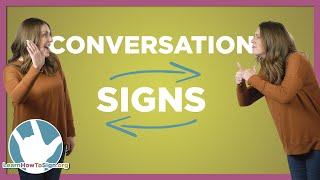 30 Signs You Need to Know for Basic ASL Conversations [upl. by Alludba841]