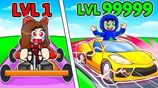 Level 1 vs Level 9999 FASTEST CAR in Roblox 😱 [upl. by Yukio742]