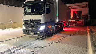 Truck driving SNOW SNOW SNOW Germany 🇩🇪 [upl. by Naples286]