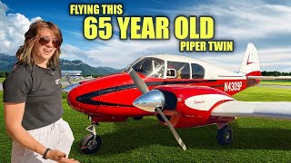 Flying a 65 YEAR OLD Piper Apache Twin [upl. by Aihsital]