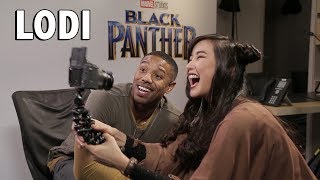 FILIPINO SLANG with the BLACK PANTHER CAST [upl. by Magen]