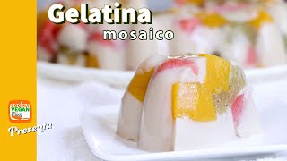 Gelatina mosaico ¡SIN GRENETINA  Cocina Vegan Fácil [upl. by Amliw]