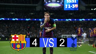 Barcelona x Tottenham Hotspur  42  extended highlights and Goals  UCL 2018 [upl. by Rats74]