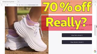 HOKA 70 Off Sale Don’t Get Fooled by HokoEuropeancom Scam [upl. by Carmen147]