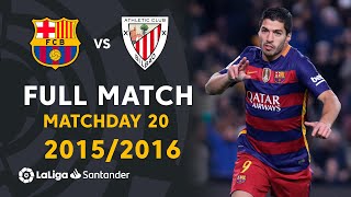 FC Barcelona vs Athletic Club 60 J20 20152016  FULL MATCH [upl. by Ellita512]