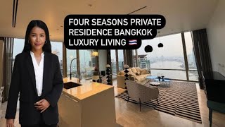 Four Seasons Private Residence Bangkok river views luxury stay with 5 starts services [upl. by Harobed]