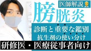 【医師解説】コレだけ！膀胱炎の診断・治療！【抗生剤の使い分け】 [upl. by Jorge435]