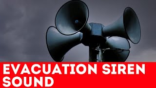 Evacuation Siren Alarm Sound – Intense Warning Alert [upl. by Adaurd]