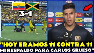 DECLARACIONES DE PIERO HINCAPIÉ POST PARTIDO ECUADOR 3 JAMAICA 1 [upl. by Ielarol323]