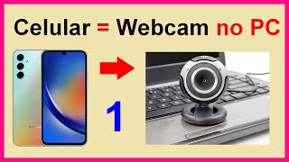 1 Como usar o seu Celular Smartphone como Webcam no Windows 10 em PC mais novo [upl. by Telfore]