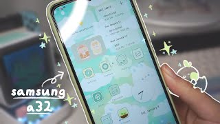 samsung a32 5g unboxing amp customization 📱✨ [upl. by Nasas653]