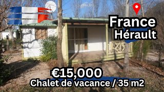 France Herault Chalet de vacance 35 m2 terrain 180 m2 [upl. by Cody]