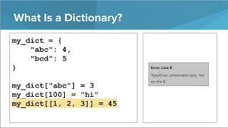 Python Dictionaries [upl. by Hesketh]