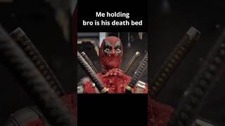 Nice pool death Me holding bro in his death bed ❤️💛 deadpool subscribe bro shorts marvel [upl. by Rosella]