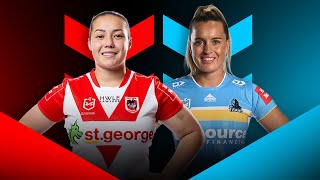 NRLW 2024  Dragons v Titans Round 1  Match Preview [upl. by Afihtan]