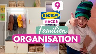 9 IKEA Hacks  Familienleben organisieren  Tipps amp Tricks  Familiengarderobe DIY  mamiblock [upl. by Atilahs832]