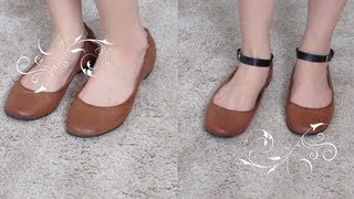 DIY Ankle Strap For Your Flats Heels [upl. by Dib]