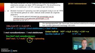 Fotonenboer vwo examen scheikunde 2018I vraag 22 tm 27 [upl. by Abernon]