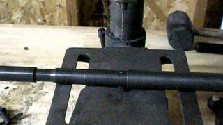 How to drill the gas port on an AR15 barrel 2 of 4 [upl. by Hayyifas]